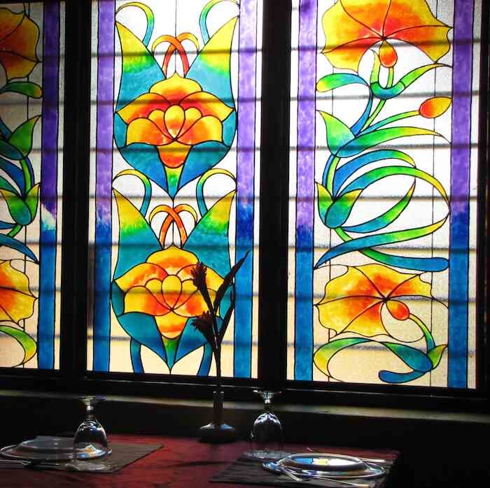 photo of stained glass windows