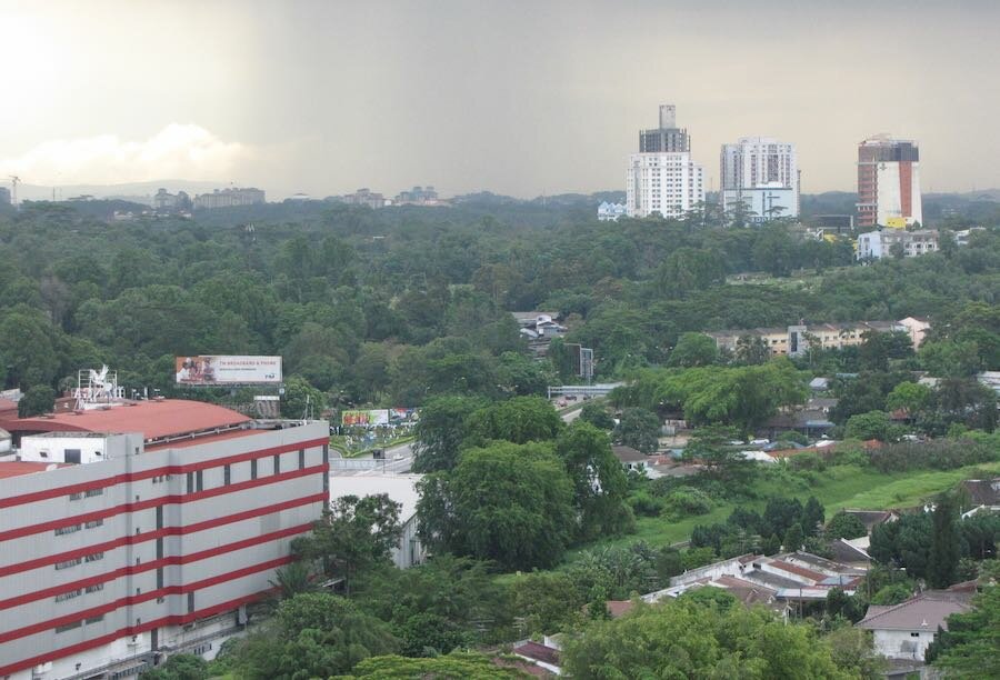 View of Downtown Johor Bahru looking away from Singapore