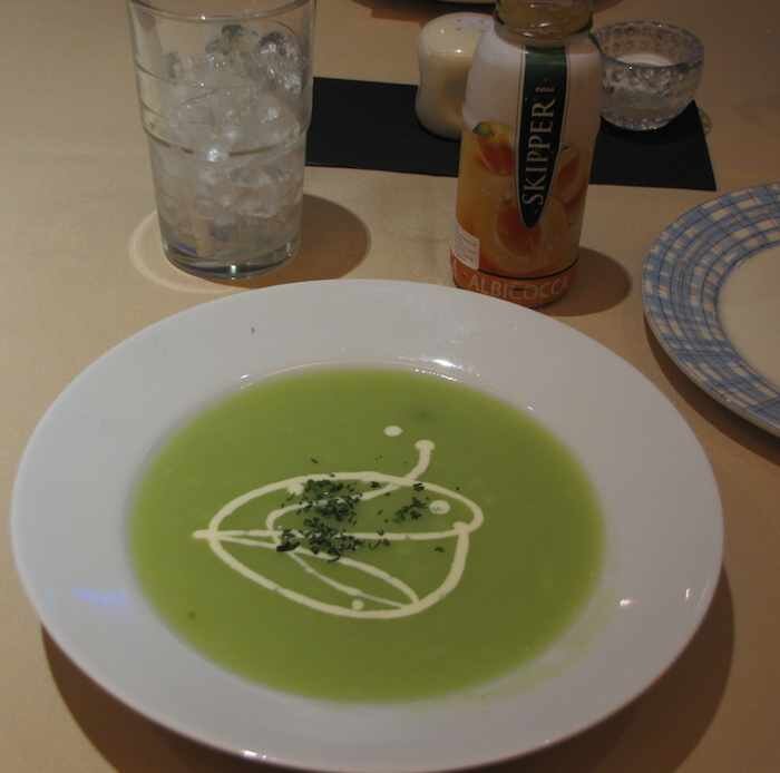 photo of pea soup at Rosmarino's