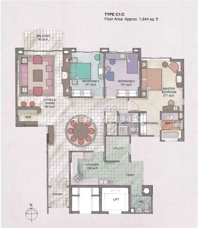 Wadihana condo floorplans