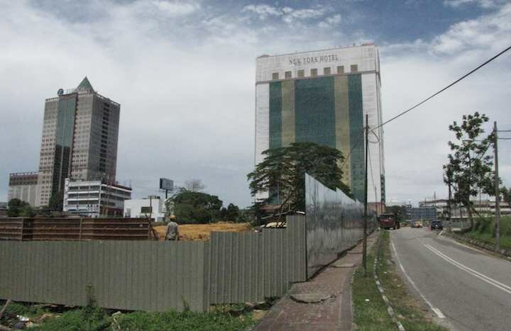 photo of the Setia Sky site with New York Hotel in background